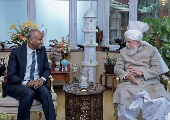 Canadian Minister, Ahmed Hussen Visits Huzoor in London