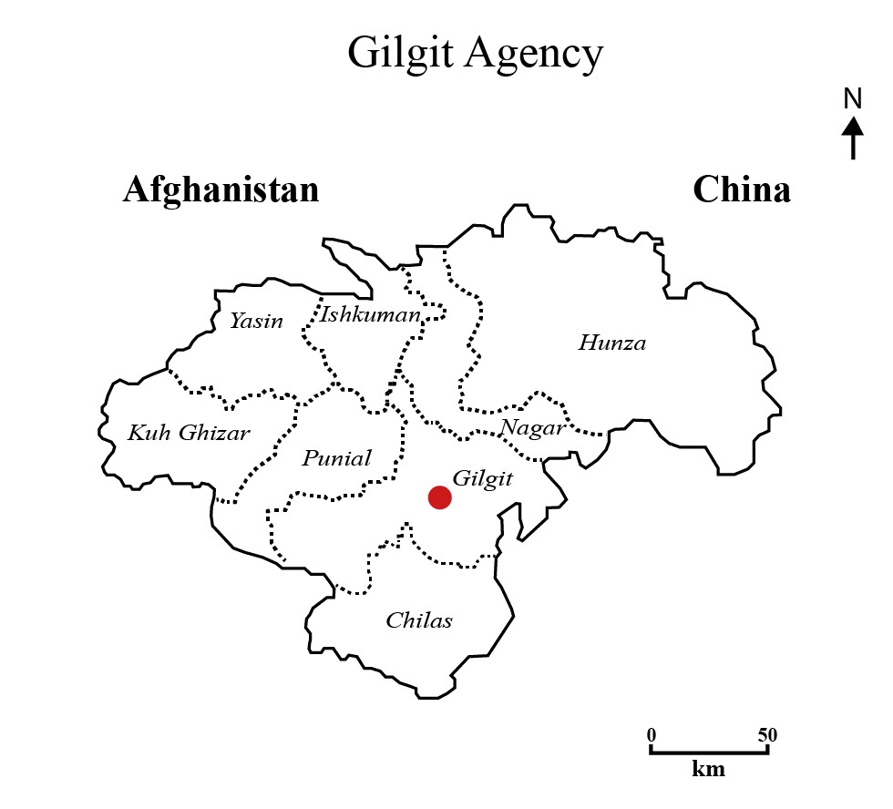 Map of the Gilgit Agency