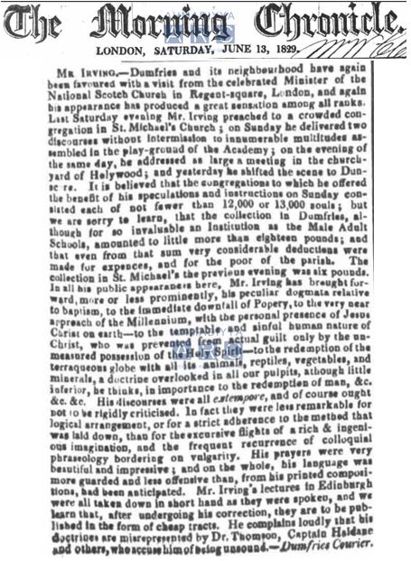 Morning Chronicle 1829