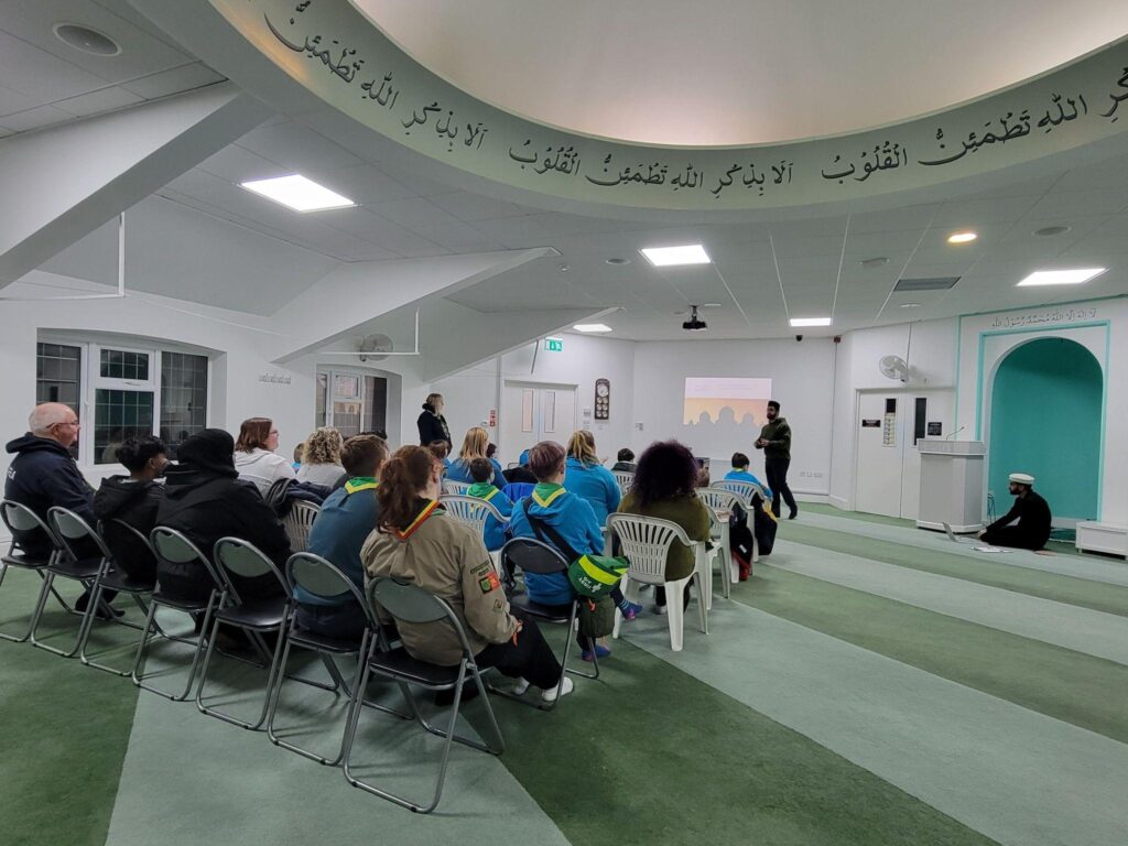 Beavers Colony Cadets group from Halesowen visits the Baitul Ghafoor Mosque in Dudley